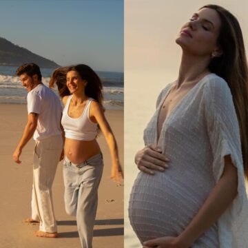 Grávida, Camila Queiroz revela preparativos para a chegada da primeira filha com Klebber Toledo