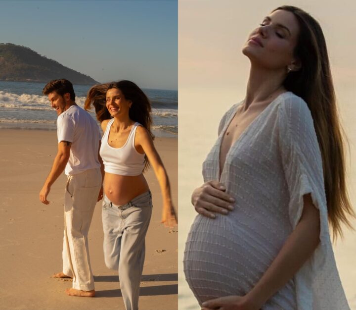 Grávida, Camila Queiroz revela preparativos para a chegada da primeira filha com Klebber Toledo
