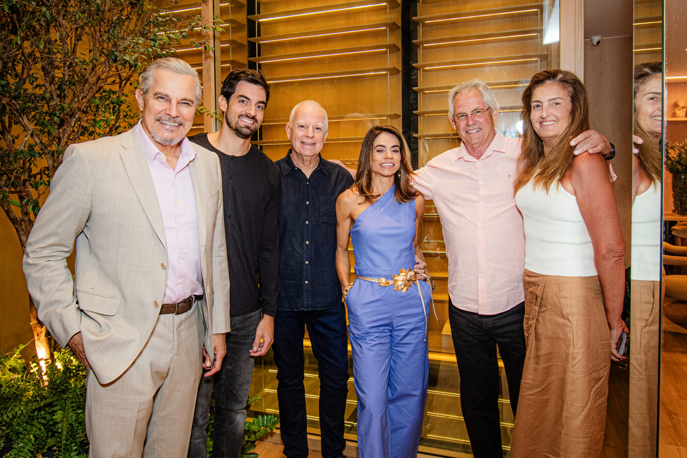 Edson Celulari, Vitor Coelho, Paulo Coelho, Roberta Coelho, Joshua Costa e Mércia Costa