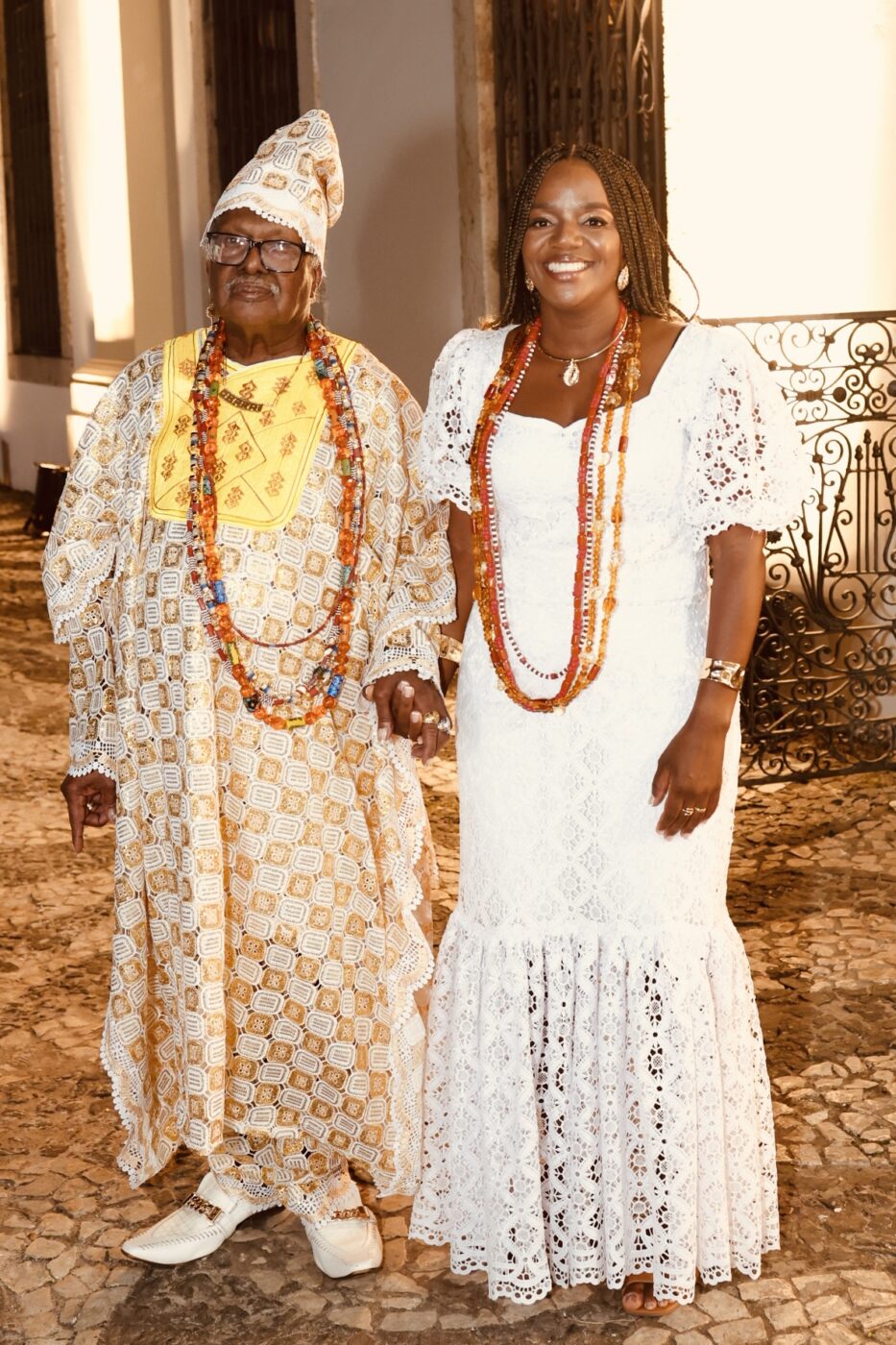 Pai Obarayi e Fabiana Paula