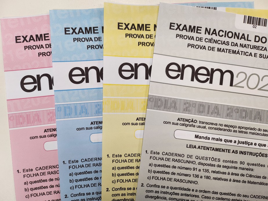 Inep divulga cartilha com regras e exemplos para redação do Enem 2025
