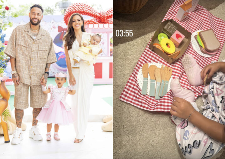 Bruna Biancardi relata madrugada agitada com a filha Mavie após mega festa de aniversário: “Abrindo presentes”