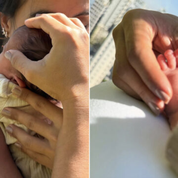 Carol Peixinho se declara ao filho Bento: ’14 dias de colo, amor e vida’