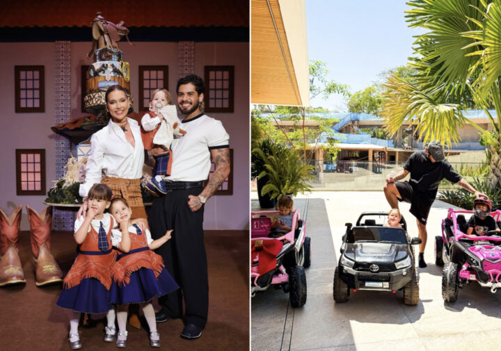 Filhos de Zé Felipe e Virginia esbanjam fofura com presente luxuoso; veja vídeo