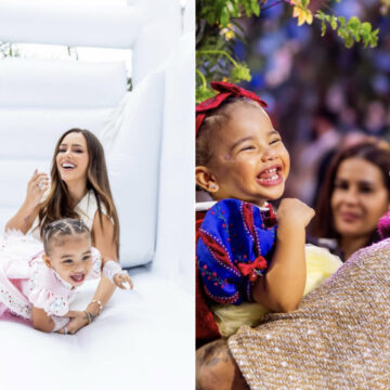 Neymar e Bruna Biancardi celebram 2 anos da filha Mavie com chá de princesas, noite de japa e bolo