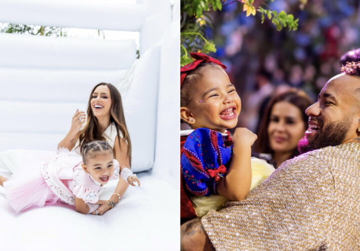 Neymar e Bruna Biancardi celebram 2 anos da filha Mavie com chá de princesas, noite de japa e bolo