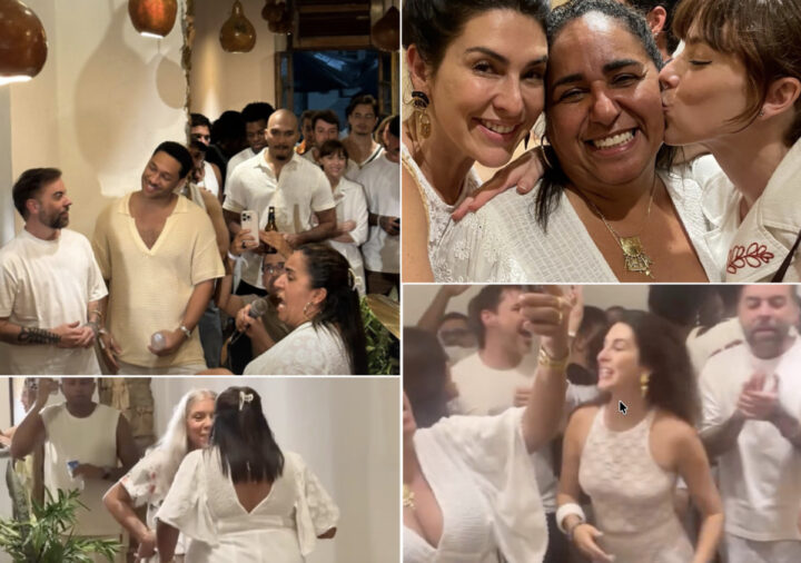 Fê Paes Leme, Astrid Fontenelle, Alice Wegmann, Liniker e mais famosos curtem roda de samba em Salvador Fê Paes Leme, Astrid Fontenelle, Alice Wegmann, Liniker e mais famosos curtem roda de samba em Salvador