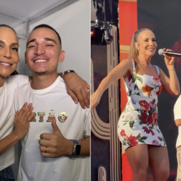 Após estrear turnê Clareou, Ivete Sangalo participa da gravação do DVD de João Gomes; veja vídeos Após estrear turnê Clareou, Ivete Sangalo participa da gravação do DVD de João Gomes; veja vídeos