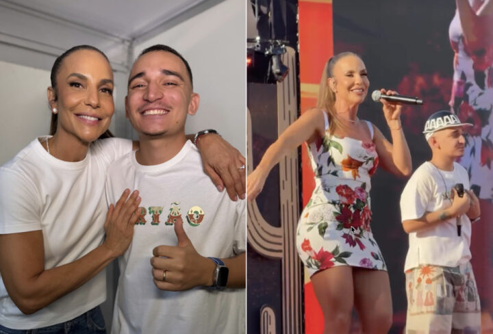 Após estrear turnê Clareou, Ivete Sangalo participa da gravação do DVD de João Gomes; veja vídeos Após estrear turnê Clareou, Ivete Sangalo participa da gravação do DVD de João Gomes; veja vídeos
