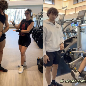 Carla Perez ganha elogio do filho durante treino na academia: “Aluna super dedicada” Carla Perez ganha elogio do filho durante treino na academia: “Aluna super dedicada”