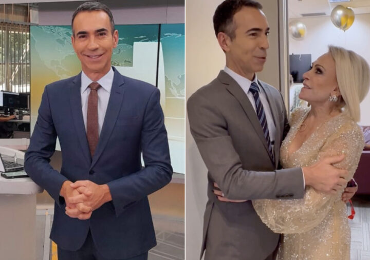 Prestes a comandar o Jornal Nacional, César Tralli ganha surpresa de Ana Maria Braga Prestes a comandar o Jornal Nacional, César Tralli ganha surpresa de Ana Maria Braga