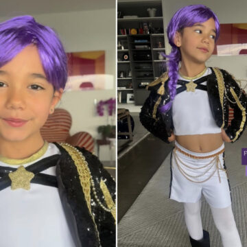 Filha de Tici Pinheiro e César Tralli elege look diferentão para festa de Halloween na escola Filha de Tici Pinheiro e César Tralli elege look diferentão para festa de Halloween na escola