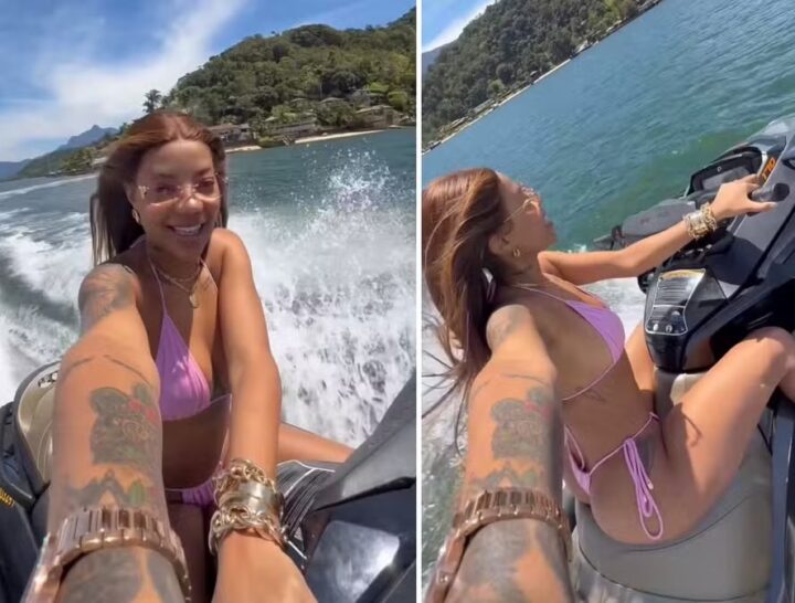 Ludmilla é multada por pilotar jet ski sem colete e habilitação