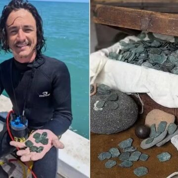Tesouro de naufrágio: mais de mil moedas de ouro e prata são encontradas em navio afundado em 1715