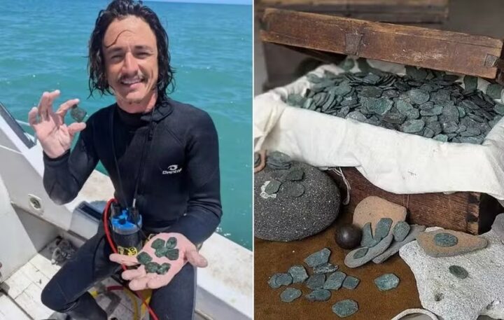 Tesouro de naufrágio: mais de mil moedas de ouro e prata são encontradas em navio afundado em 1715