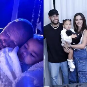 Neymar Pai parabeniza a neta Mavie pelos 2 anos de idade: ‘Vovô te ama’