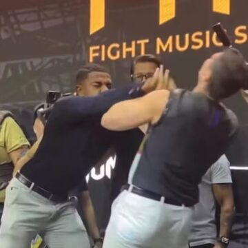 Davi Brito agride e xinga ator durante coletiva de luta entre eles