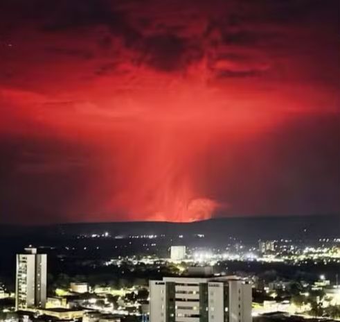 Céu alaranjado em Barreiras chama atenção e revela efeitos das queimadas