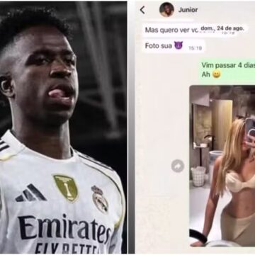 Fotos e flerte: Modelo divulga novas mensagens após Vini Jr. se desculpar com Virginia