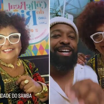 Viúva de Arlindo Cruz faz primeira aparição pública com o namorado após a morte do sambista