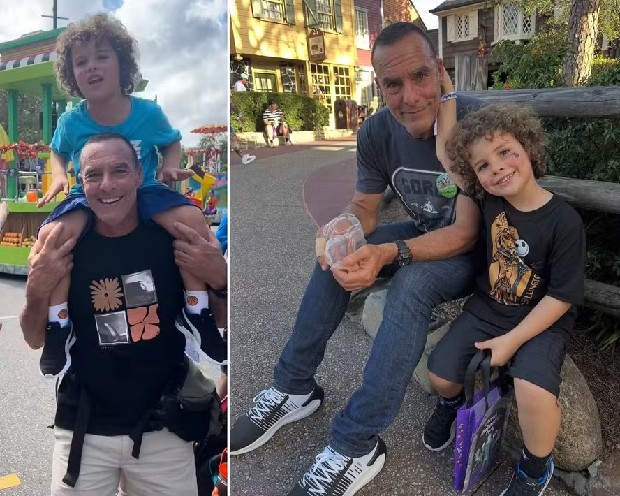 Curado do câncer, Paulo Zulu celebra viagem com filho de 4 anos à Disney