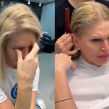 Val Marchiori se emociona ao cortar o cabelo curtinho em meio ao tratamento de câncer