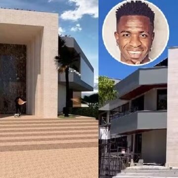 Boate subterrânea e mais: veja detalhes da mansão de Vini Jr. que abriga Virginia