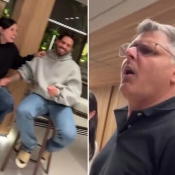 Ana Castela e Zé Felipe tomam bronca do pai da cantora após beijos: ‘Que melação!’