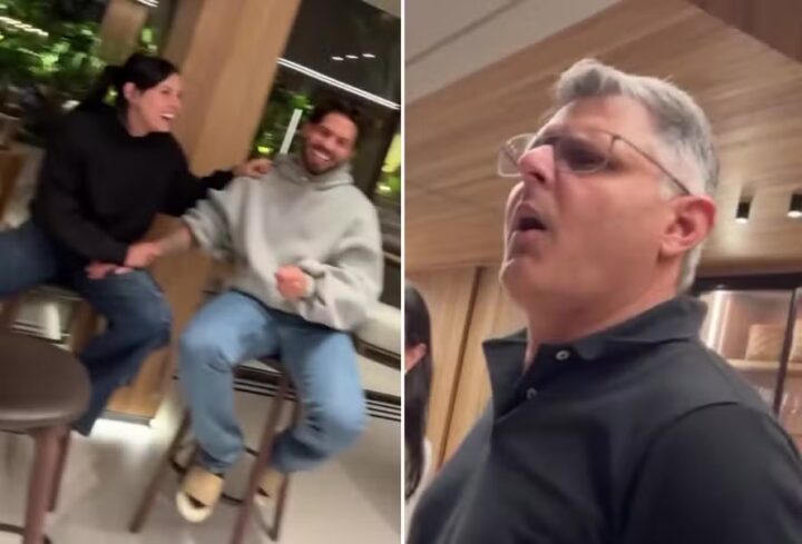 Ana Castela e Zé Felipe tomam bronca do pai da cantora após beijos: ‘Que melação!’