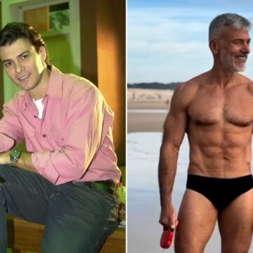 Afastado da TV, galã Leonardo Vieira posa de sunga aos 56 anos e ganha elogios