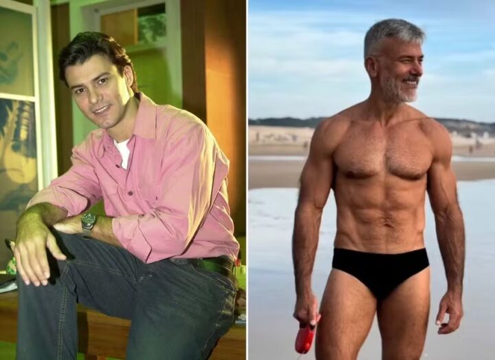 Afastado da TV, galã Leonardo Vieira posa de sunga aos 56 anos e ganha elogios