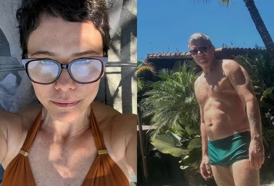 De férias, Malu Galli curte dia na piscina com artista com quem é casada há 26 anos De férias, Malu Galli curte dia na piscina com artista com quem é casada há 26 anos