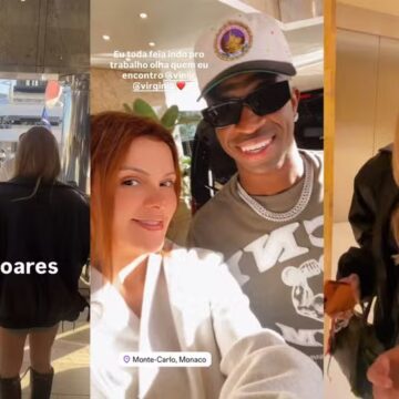 Fã flagra Virginia e Vini Jr. em clima de romance durante passeio em Mônaco