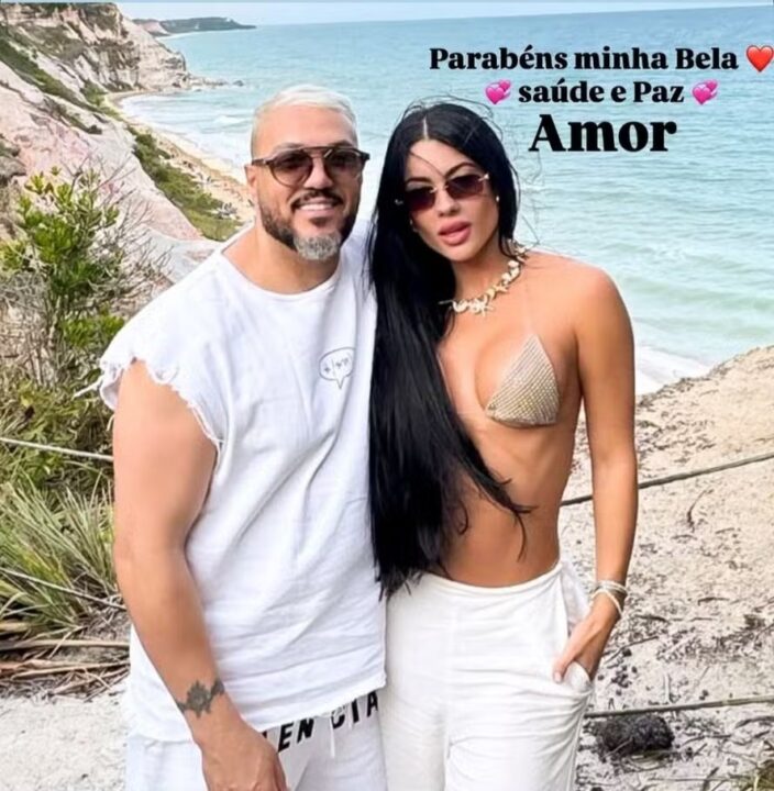Belo posta primeira foto ao lado de Rayane Figliuzzi e se declara no aniversário da namorada Belo posta primeira foto ao lado de Rayane Figliuzzi e se declara no aniversário da namorada