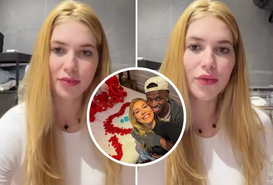 Virginia Fonseca acorda ao meio-dia após pedido de namoro de Vini Jr.: ‘Cara inchada’ Virginia Fonseca acorda ao meio-dia após pedido de namoro de Vini Jr.: ‘Cara inchada’