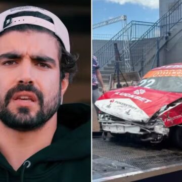 Caio Castro sofre acidente durante treino livre da Cascavel de Ouro; equipe atualiza estado Caio Castro sofre acidente durante treino livre da Cascavel de Ouro; equipe atualiza estado