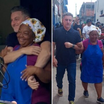 Luciano Huck grava reportagem especial em projeto social de Lauro de Freitas