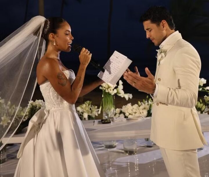 Sthe Matos abre álbum de fotos do casamento com Kevi Jonny na Costa do Sauípe; veja