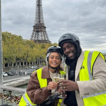 Lázaro Ramos abre álbum de viagem com Taís Araujo na França após gravações de ‘Vale Tudo’