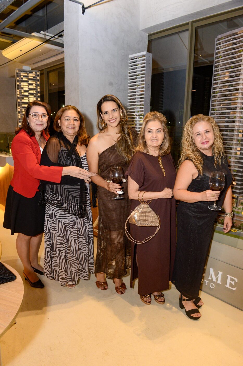 Carla Carvalho, Selma Gonçalves, Vanessa Gonçalves, Jeanne Viana e Érica Correa