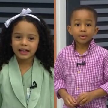 Mini apresentadores encantam público no “Bahia Meio Dia” em especial do Dia das Crianças