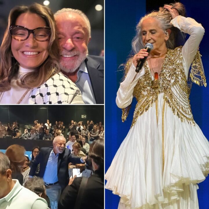 Lula e Janja vão a show de Bethânia em São Paulo