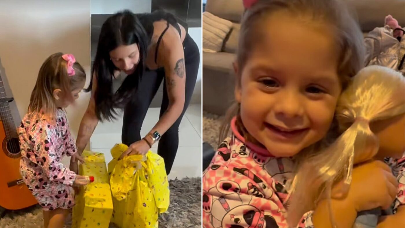 Saiba qual é o preço da boneca que Ana Castela deu para Maria Flor