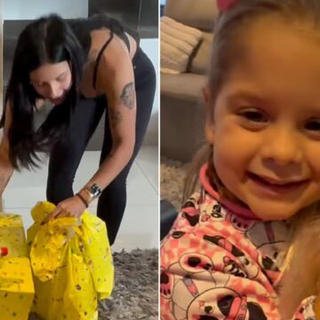 Saiba qual é o preço da boneca que Ana Castela deu para Maria Flor