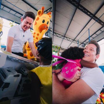 Dia das Crianças: Bispo Bruno Leonardo distribui brinquedos e cestas básicas em Canabrava