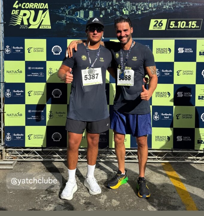Daniel Cady participa de corrida de rua ao lado do filho, Marcelo Sangalo Daniel Cady participa de corrida de rua ao lado do filho, Marcelo Sangalo