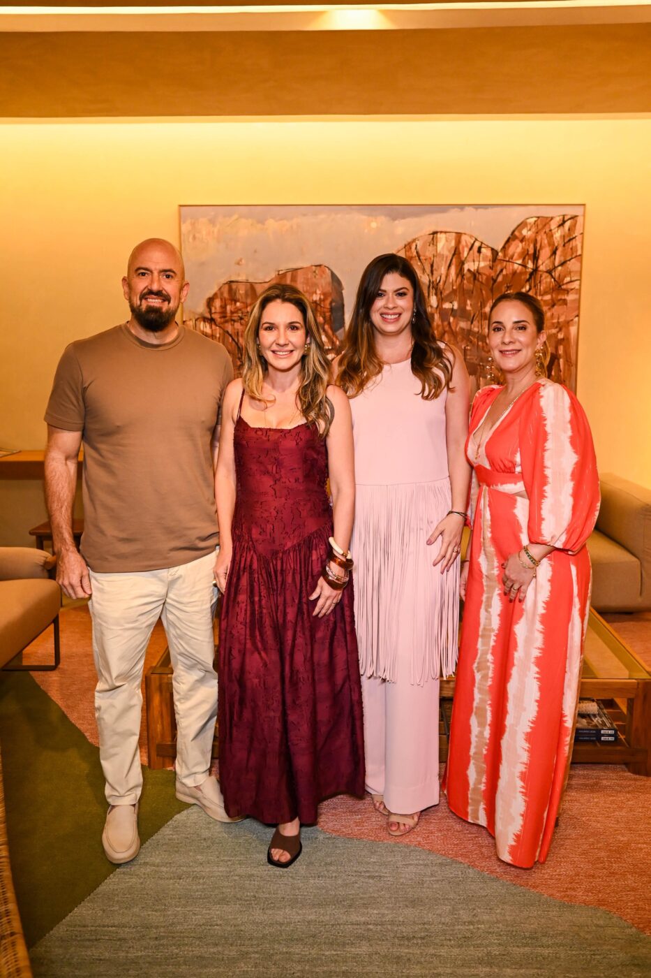 Maurício Lins, Manuela Andrade, Ysabela Von Flach e Simone Lins