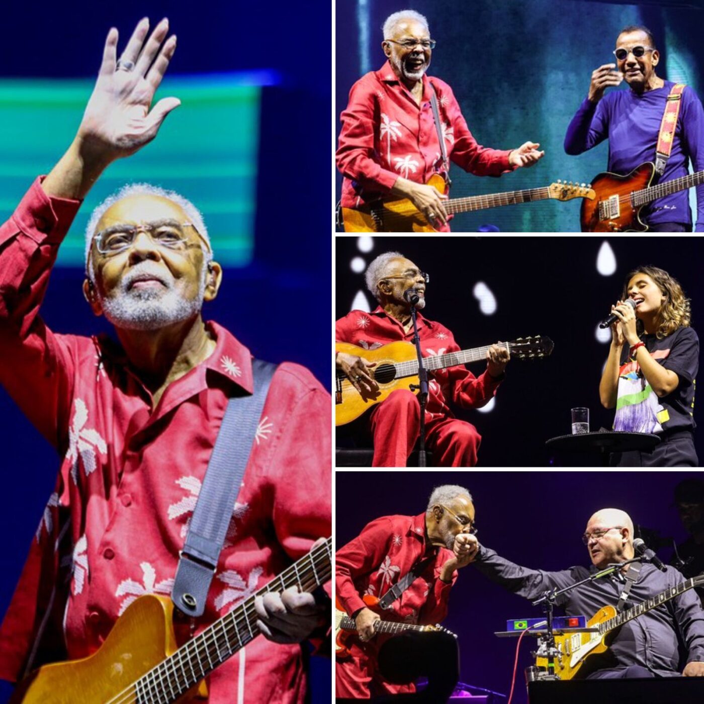 Gilberto Gil recebe Jorge Ben Jor, Flor Gil e Paralamas do Sucesso em show no Rio de Janeiro Gilberto Gil recebe Jorge Ben Jor, Flor Gil e Paralamas do Sucesso em show no Rio de Janeiro