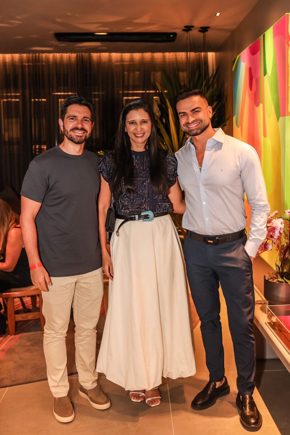 Sara Calazans, Marcel Martinez e Flavio Moura