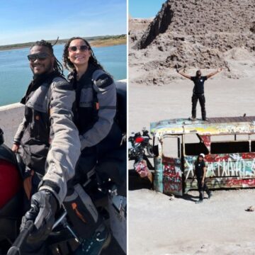 De Salvador ao Atacama: casal de baianos atravessa 11 mil km de moto para chegar ao Chile De Salvador ao Atacama: casal de baianos atravessa 11 mil km de moto para chegar ao Chile